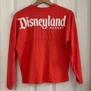Disneyland Resort Red Spirit Jersey | Classic White Puff Lettering | Kids XL